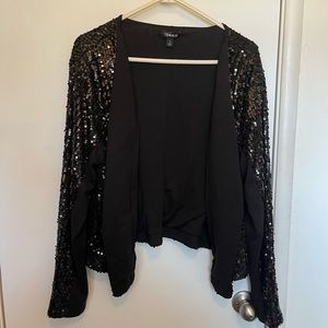 Torrid black sequin blazer